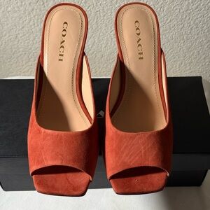 Coach Red Mules